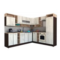 Bucatarie de Colt COSSY NEW DR. 230-260 Wenge / Decor K001